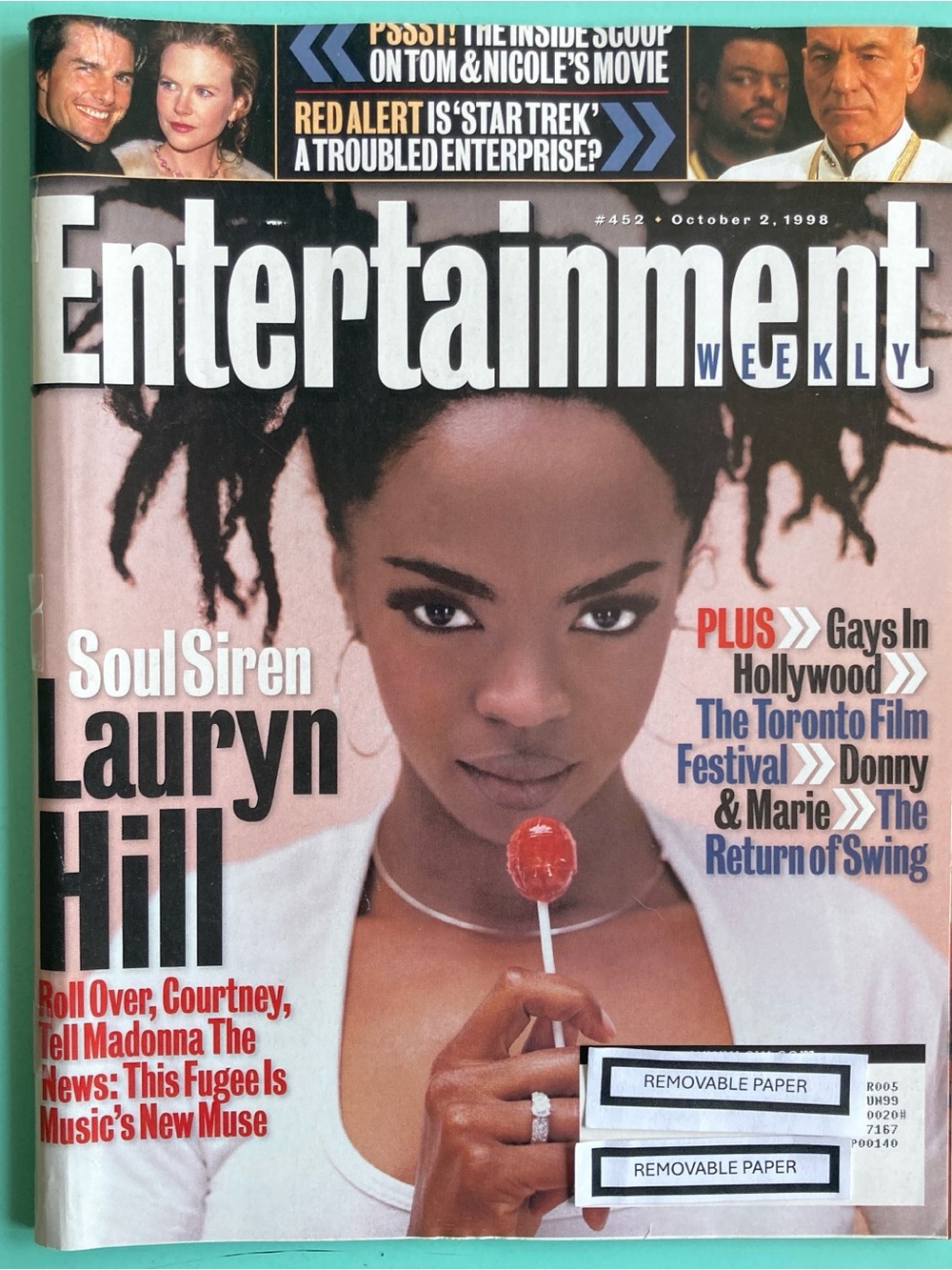 Entertainment Weekly Magazine Lauryn Hill - Donny And Marie October 2 1998 Taped